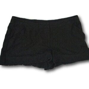 Womens Black Lace Nicole by Nicole Miller Shorts Size: 14